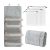 Zoomers Neceser Maquillaje, Bolsa Maquillaje Plegable 4 Compartimentos Desmontables, Neceser Maquillaje Organizador con 3 Bolsas Ropa Viaje.Bolsa Aseo Mujer, Neceser Mujer Maquillaje Viaje.Gris